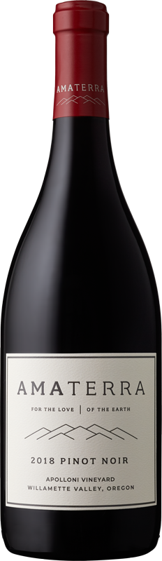 Amaterra 2018 Pinot Noir Apolloni Vineyard Bottle