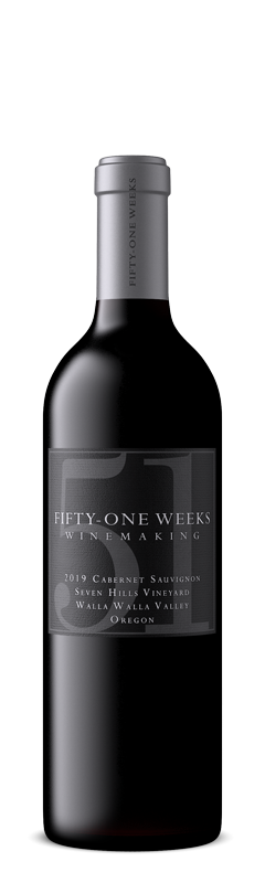 51WEEKS WINEMAKING 2019 CaberneNEt SauvIGNon Seven Hills VINEyard Walla Walla Valley, OregEGon