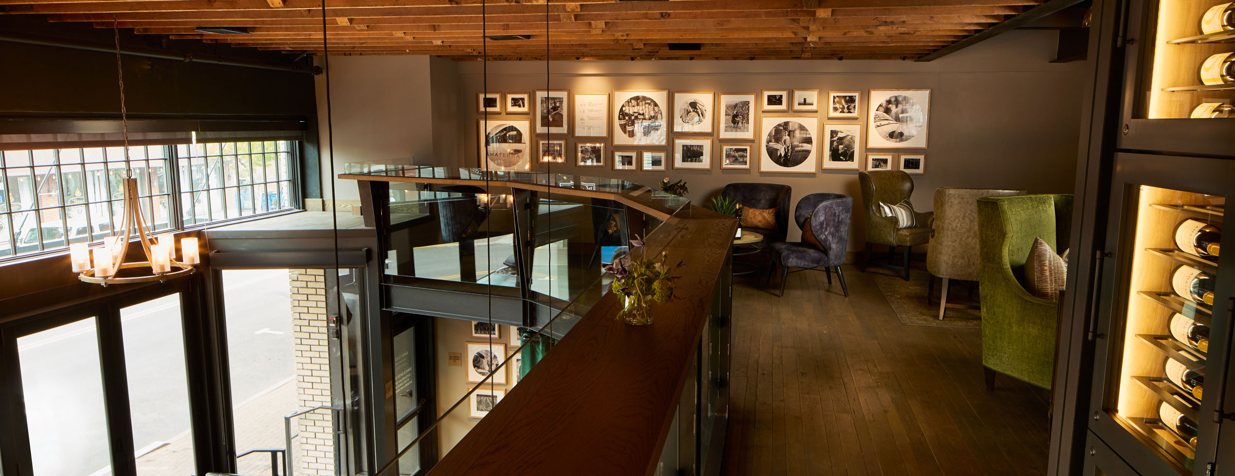 valls_AmaterraBend_0097 Wine Gallery at Amaterra Kitchen + Social Club in Bend.